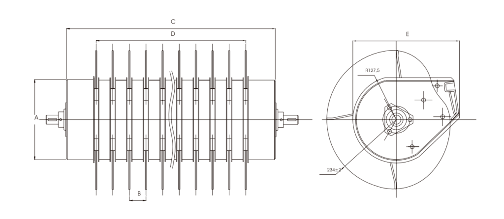 disegno tecnico prodotto serie te